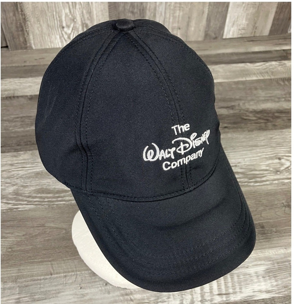 The Walt Disney Company Port Authority Black Embroidered Hat Adjustable OSFA Cap